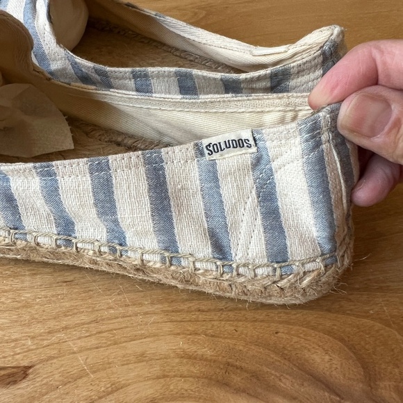 SOLUDOS A LA PLAGE TO THE BEACH NAUTICAL STRIPED ESPADRILLE COASTAL GRANDMA - Picture 8 of 11